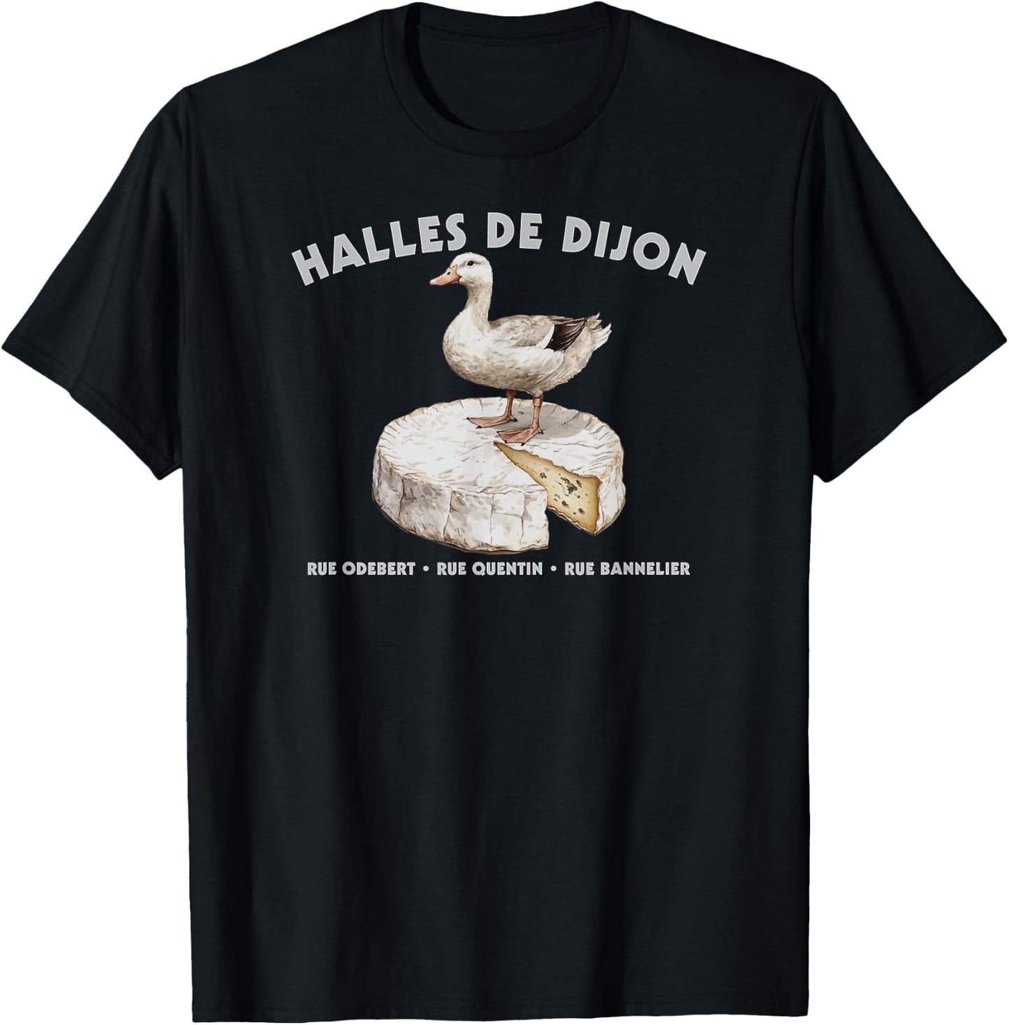 Dijon France Halles de Dijon Burgundy Market French Souvenir T-Shirt - T-Shirt | Black