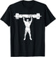 Strongman Shoulder Press - Weightlifting Bench Press T-Shirt - T-Shirt | Black