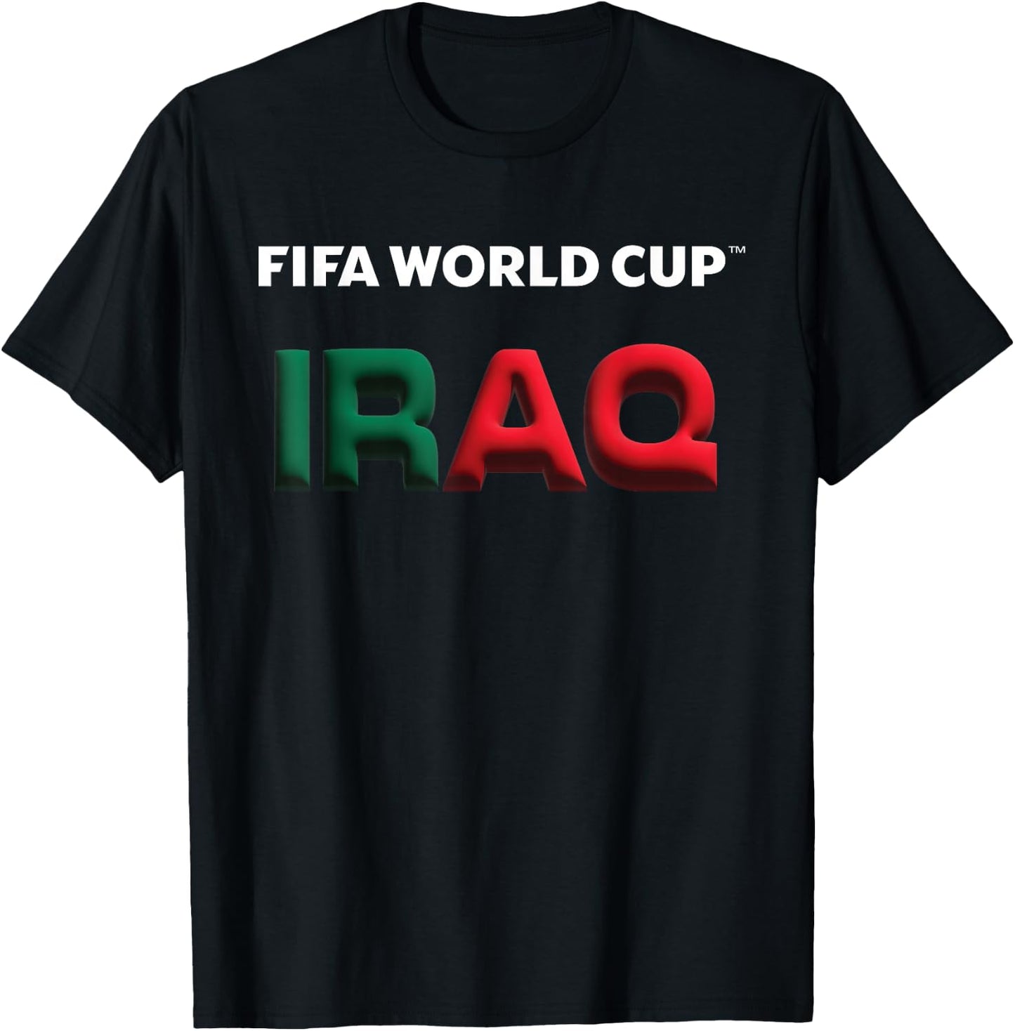 FIFA World CUP26 Iraq Bubble Color T-Shirt - T-Shirt | Black