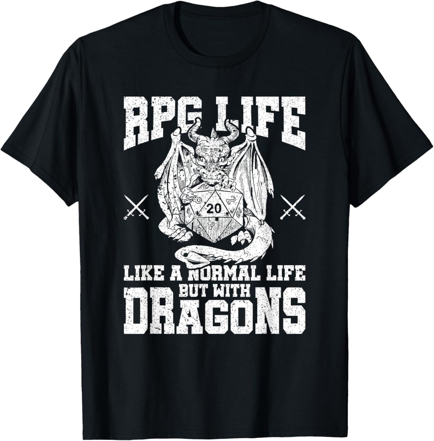Funny RPG Life Definition Role Playing Tabletop RPG Gamer T-Shirt - T-Shirt | Black