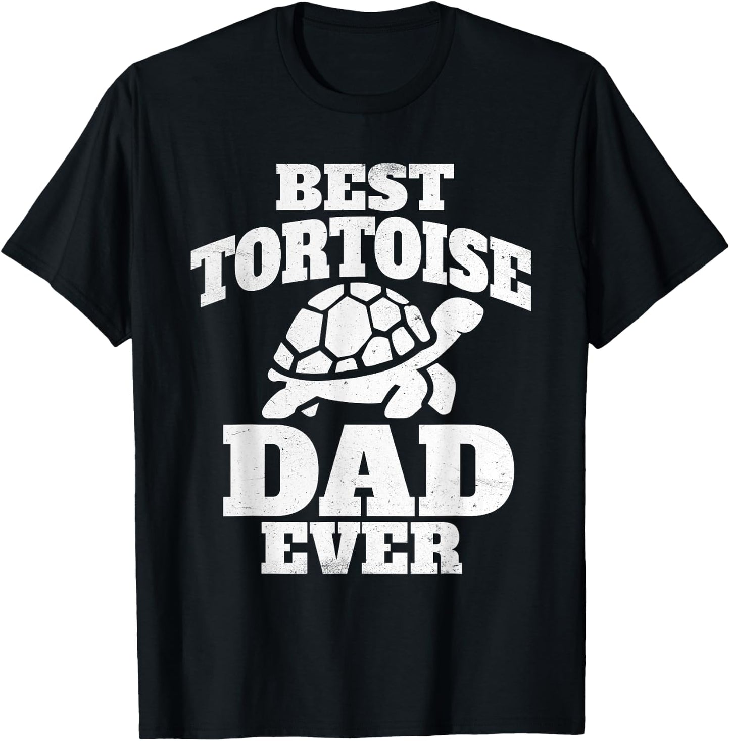 Best Tortoise Dad Ever - Ocean Animal Turtle Lover T-Shirt - T-Shirt | Black