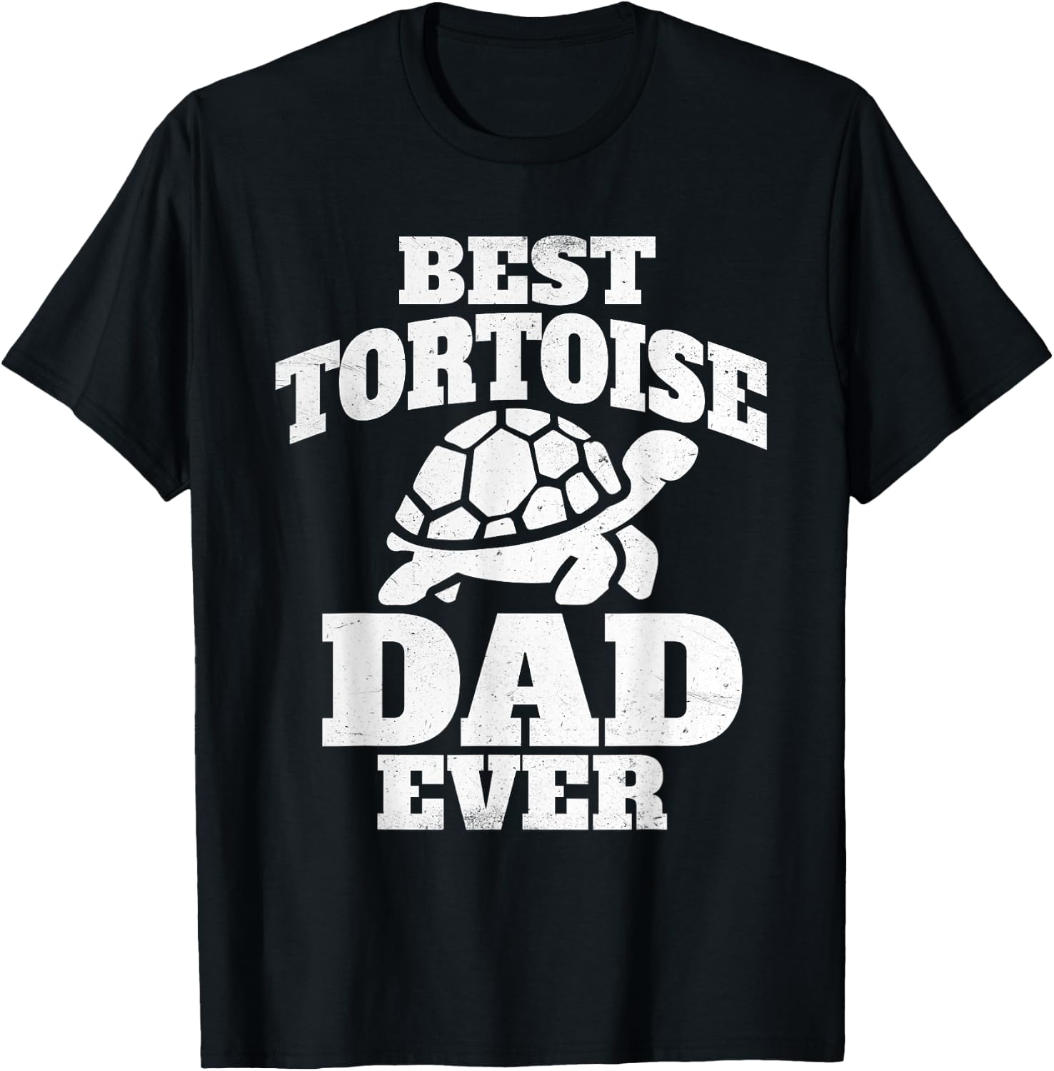 Best Tortoise Dad Ever - Ocean Animal Turtle Lover T-Shirt - T-Shirt | Black
