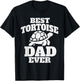 Best Tortoise Dad Ever - Ocean Animal Turtle Lover T-Shirt - T-Shirt | Black