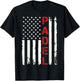 Padel-Shirt USA Flag Padel Player 4th Of July Men Father Day T-Shirt - T-Shirt | Black