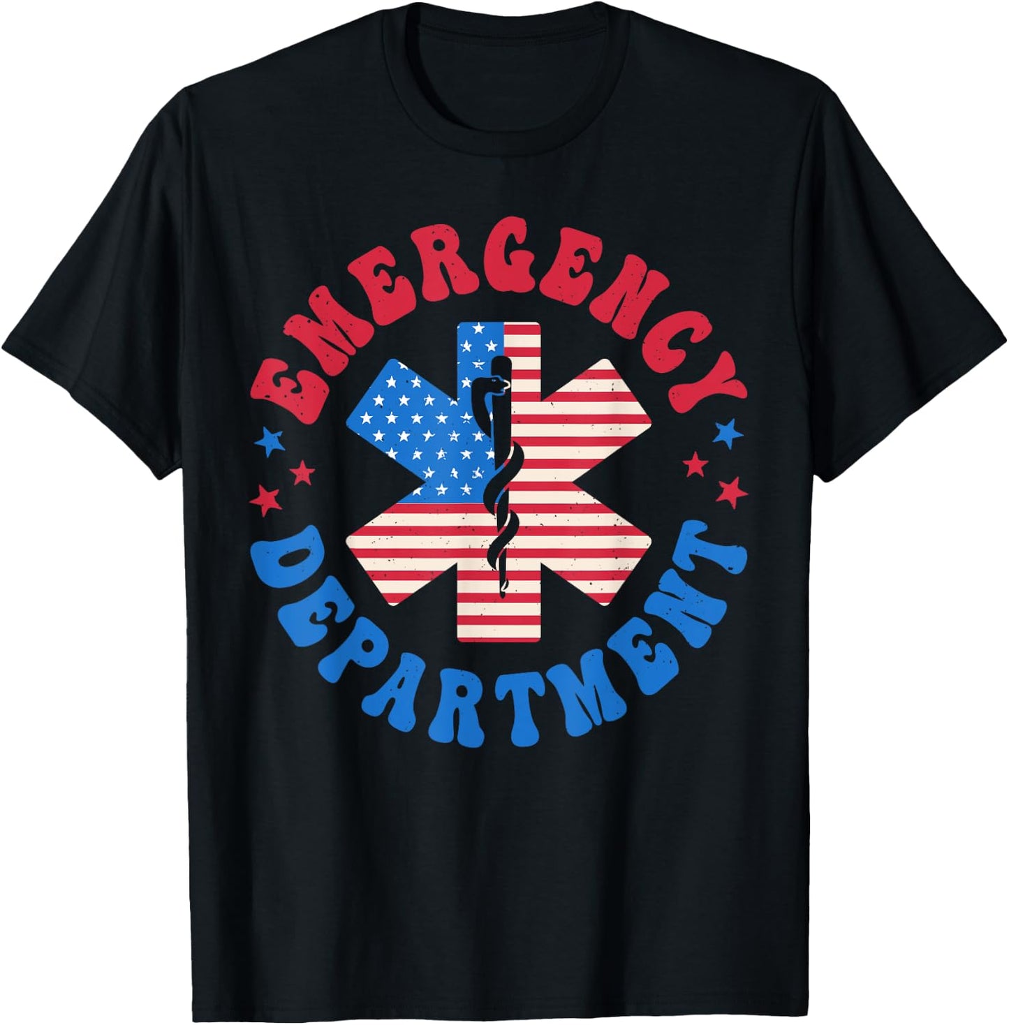 Emergency Department 4th of July Emergency Room Er Nurse T-Shirt - T-Shirt | Black