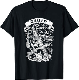 Fantasy RPG - Druid T-Shirt - T-Shirt | Black