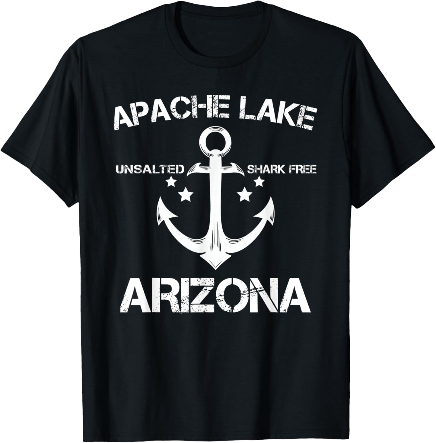 APACHE LAKE ARIZONA Funny Fishing Camping Summer Gift T-Shirt - T-Shirt | Black