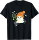 Boo Ghost Playing Tennis Funny Halloween Tennis Costume T-Shirt - T-Shirt | Black