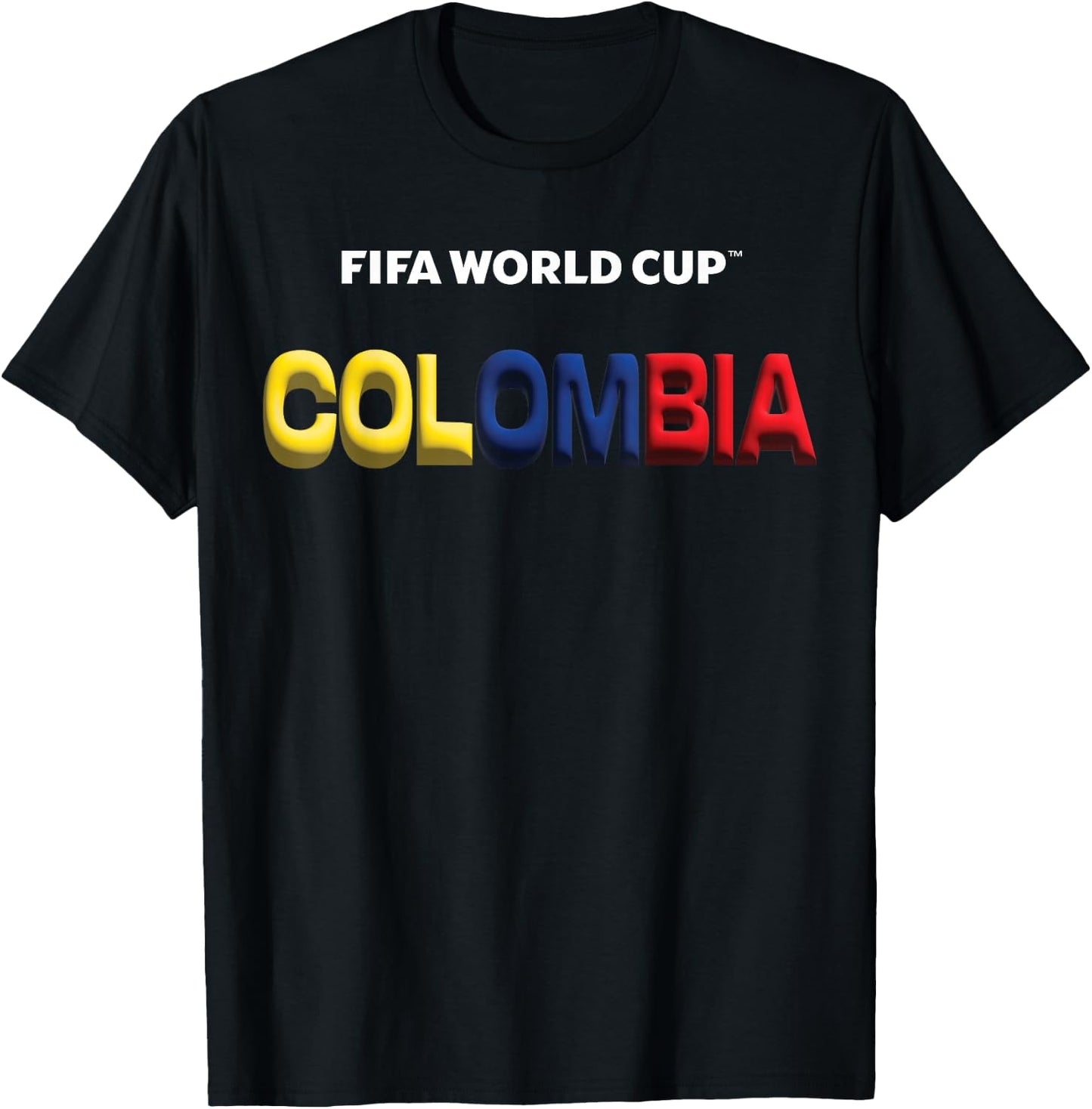 FIFA World CUP26 Colombia Bubble Color T-Shirt - T-Shirt | Black