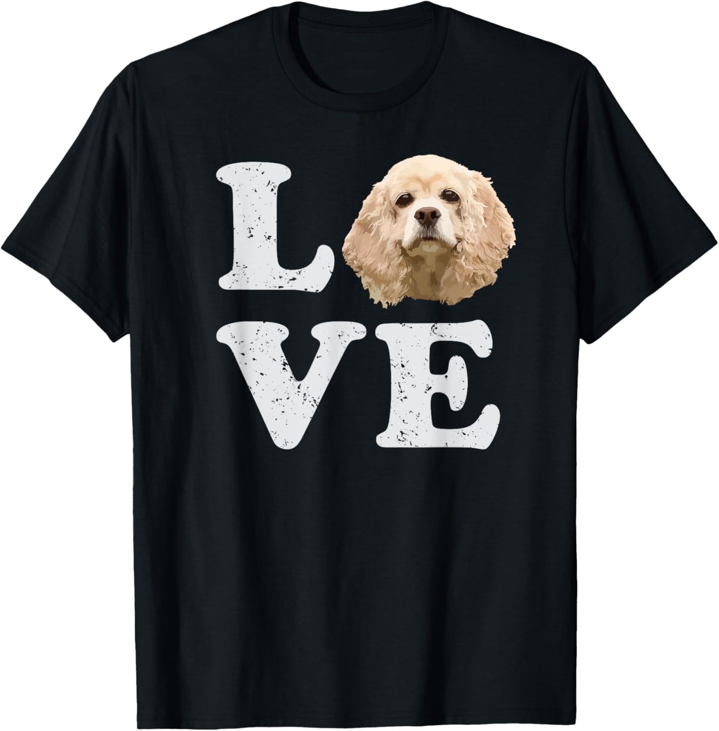 I Love My Cocker Spaniel | Puppy Dog Men Women Girls Kids T-Shirt - T-Shirt | Black