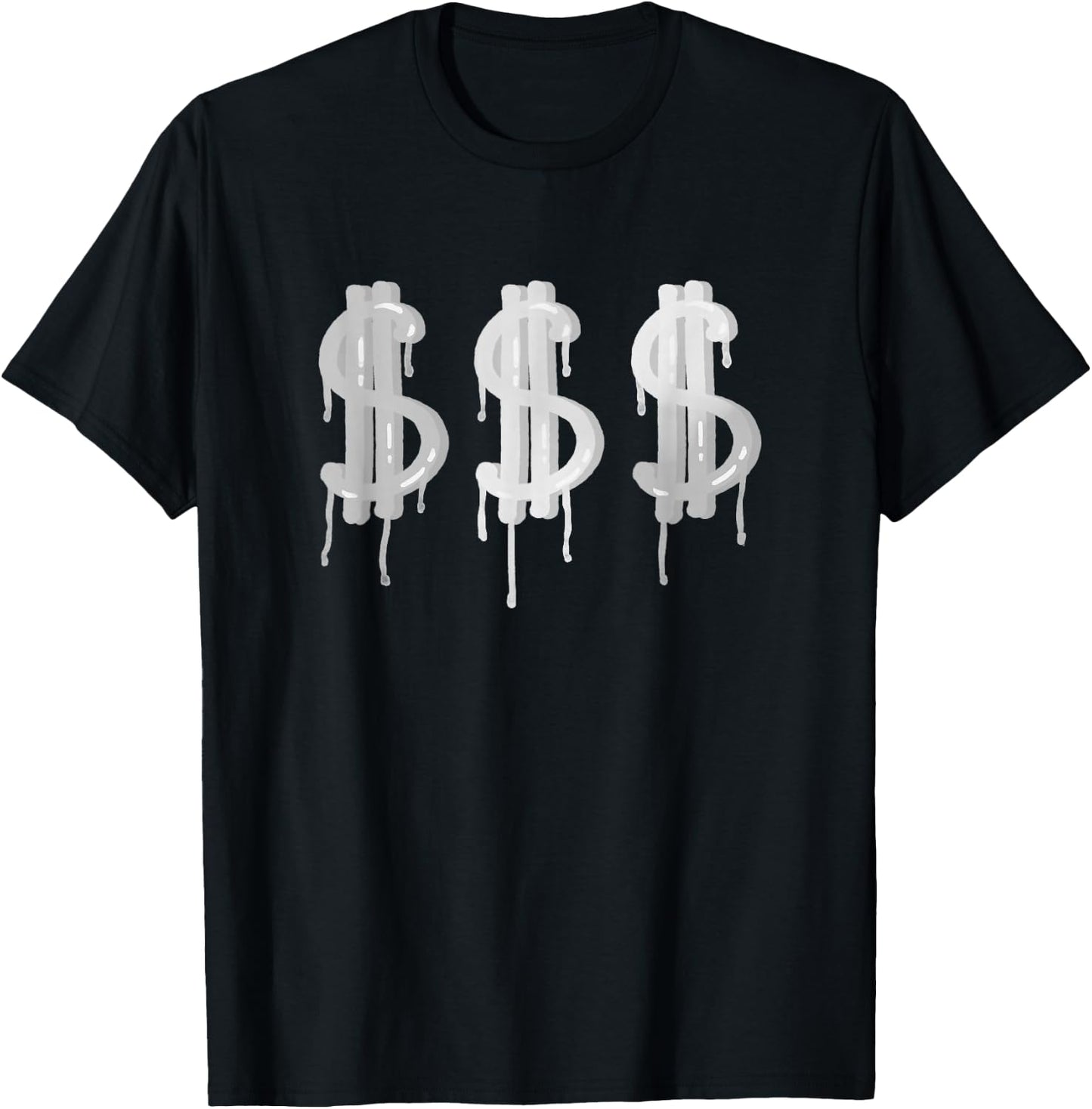 Dollar Sign in Graffiti Sprayer Style T-Shirt - T-Shirt | Black