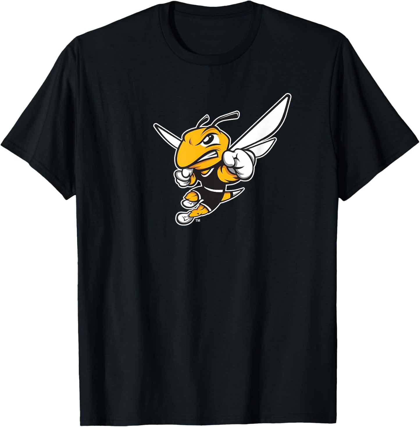 American International College AIC Yellow Jacket Fan T-Shirt - T-Shirt | Black