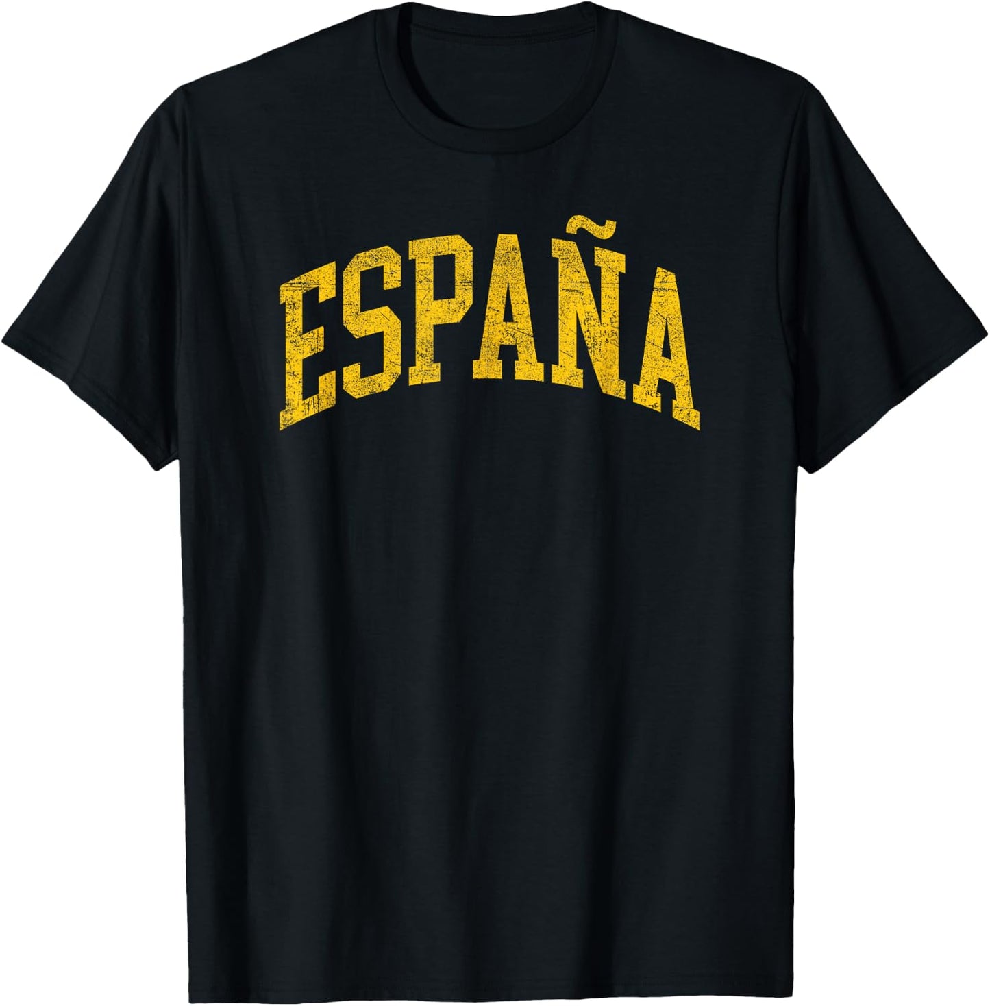 España Vintage Spain Flag Spanish Souvenir Espana T-Shirt - T-Shirt | Black