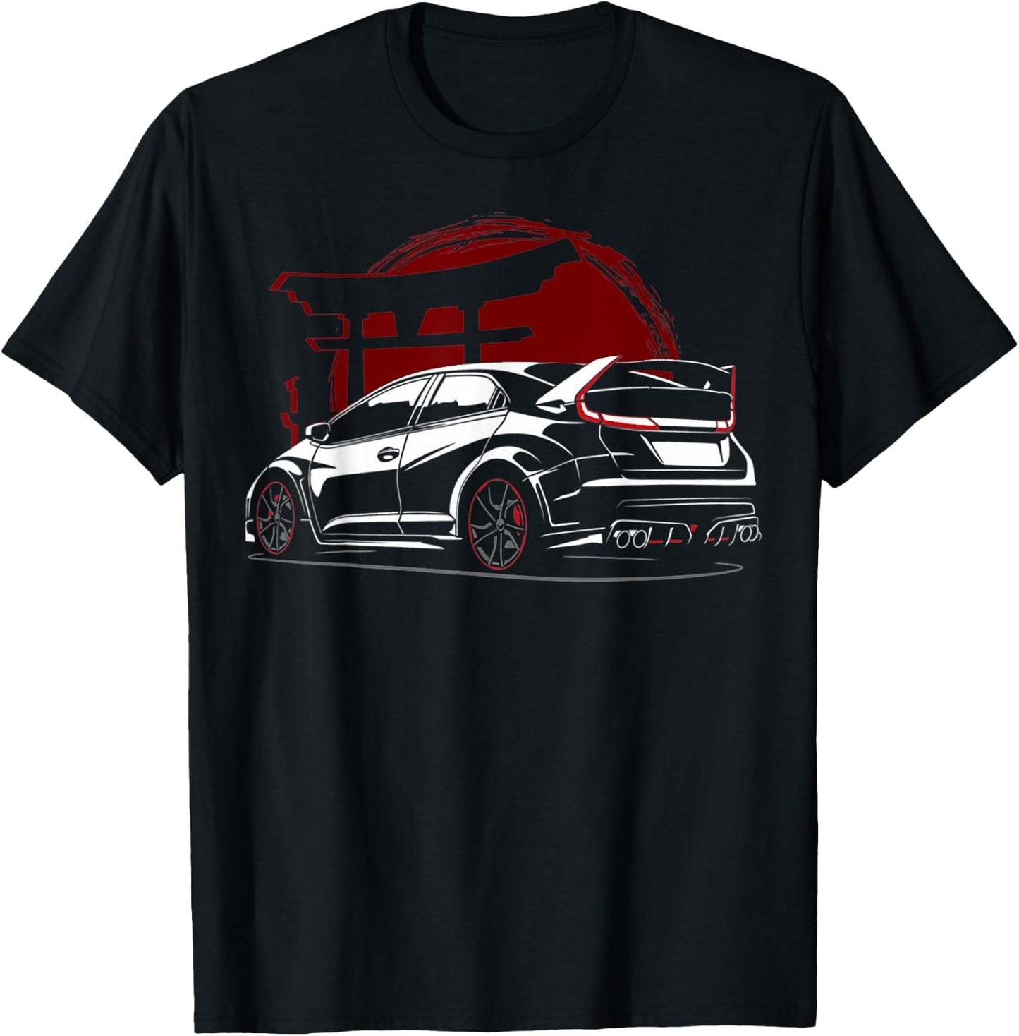 2015 Civic Type R EK Japanese Car T-Shirt - T-Shirt | Black