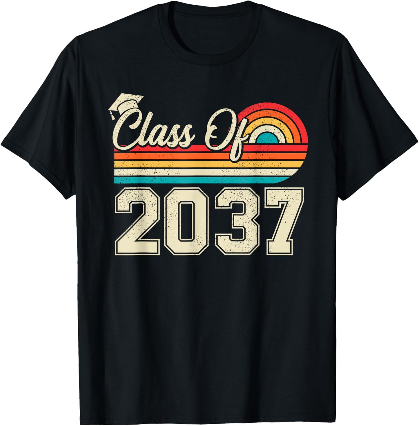 Class Of 2037 Grow With Me Kindergarten Boy T-Shirt - T-Shirt | Black