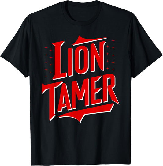 Lion Tamer Shirt Men Women Costume Ringmaster Costume T-Shirt - T-Shirt | Black