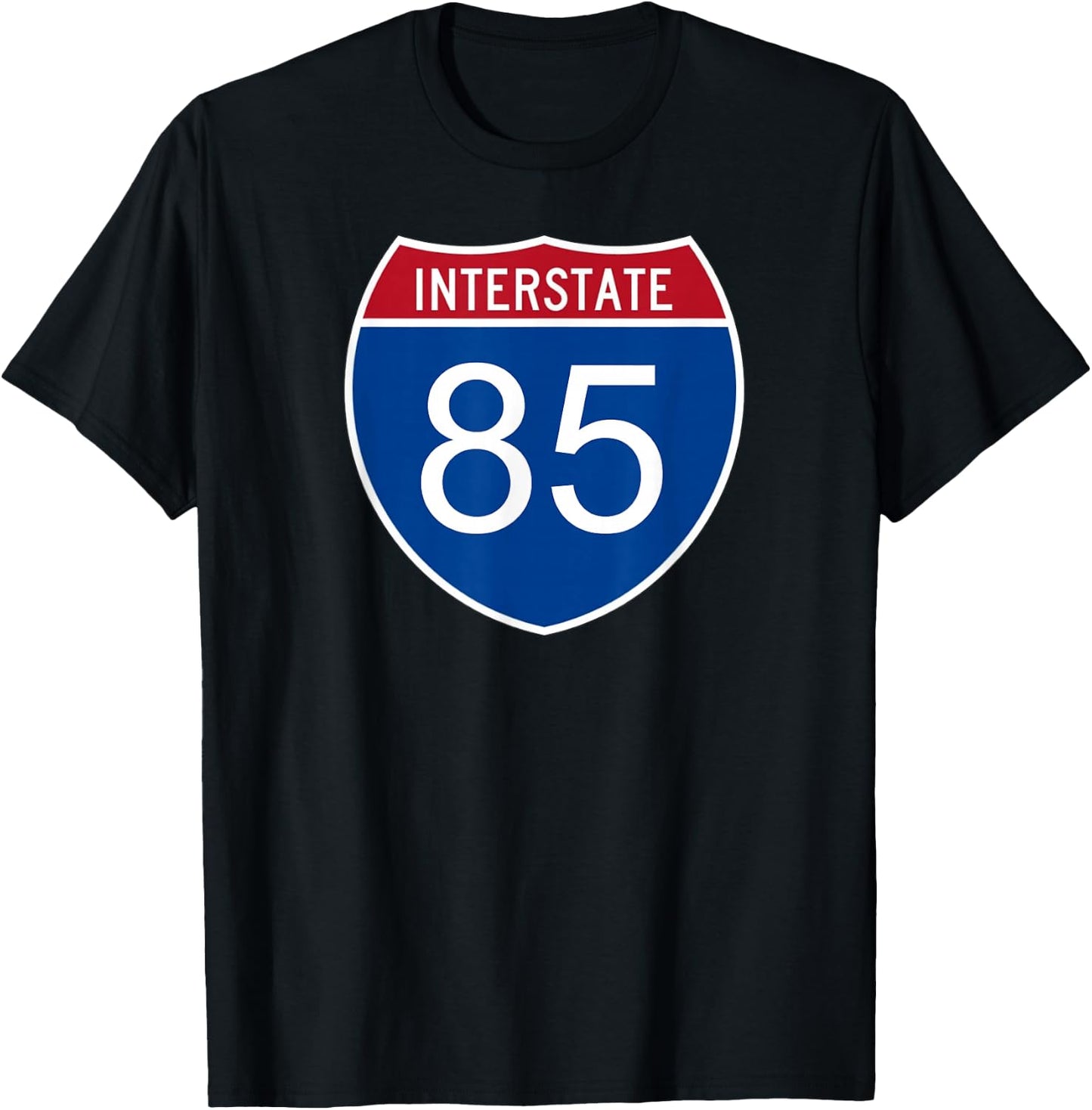 I-85 Interstate Road Trip Travel Souvenir - Interstate 85 T-Shirt - T-Shirt | Black