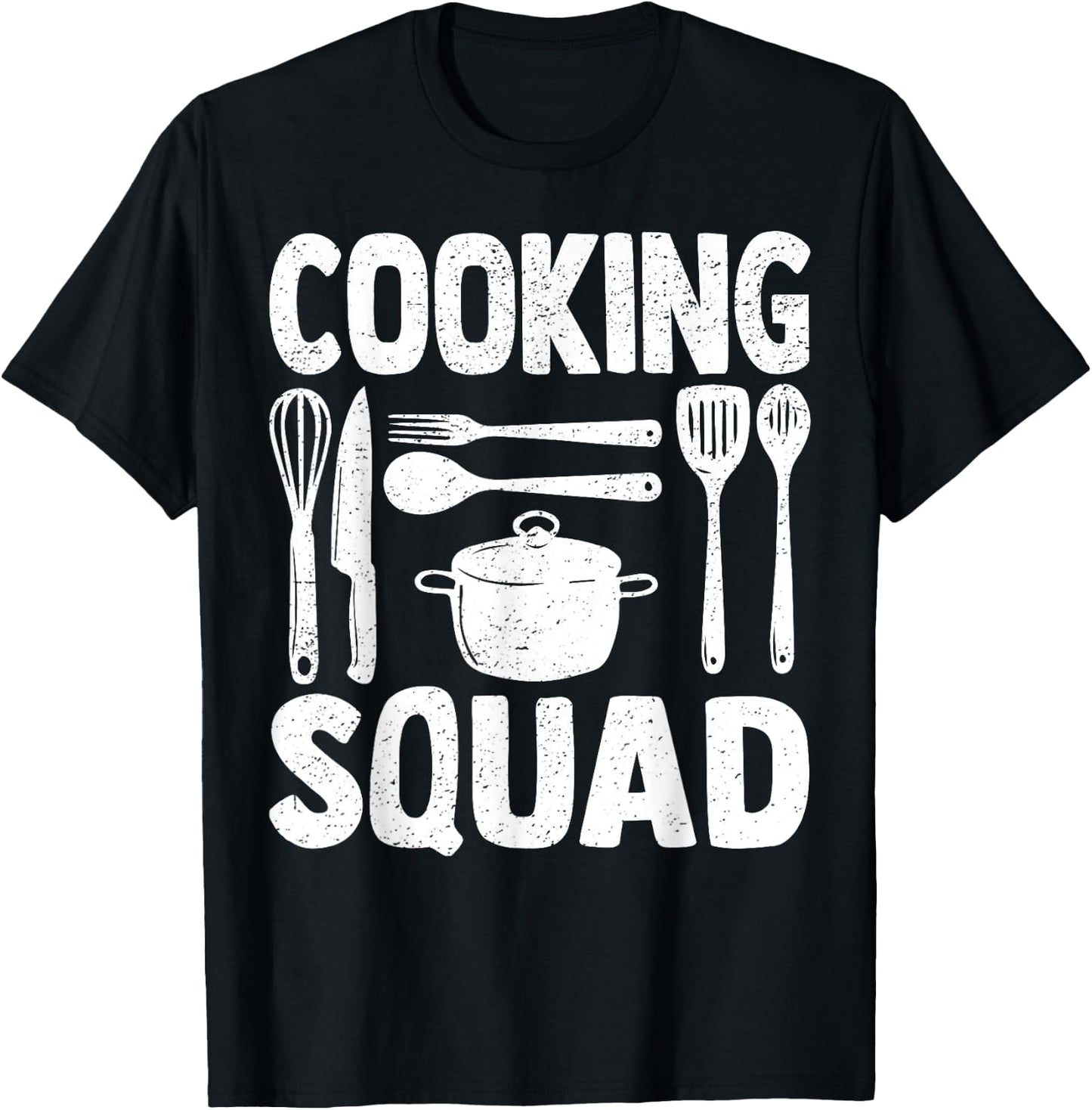 Cook Culinary Cooking Squad Team Kitchen Friends T-Shirt - T-Shirt | Black