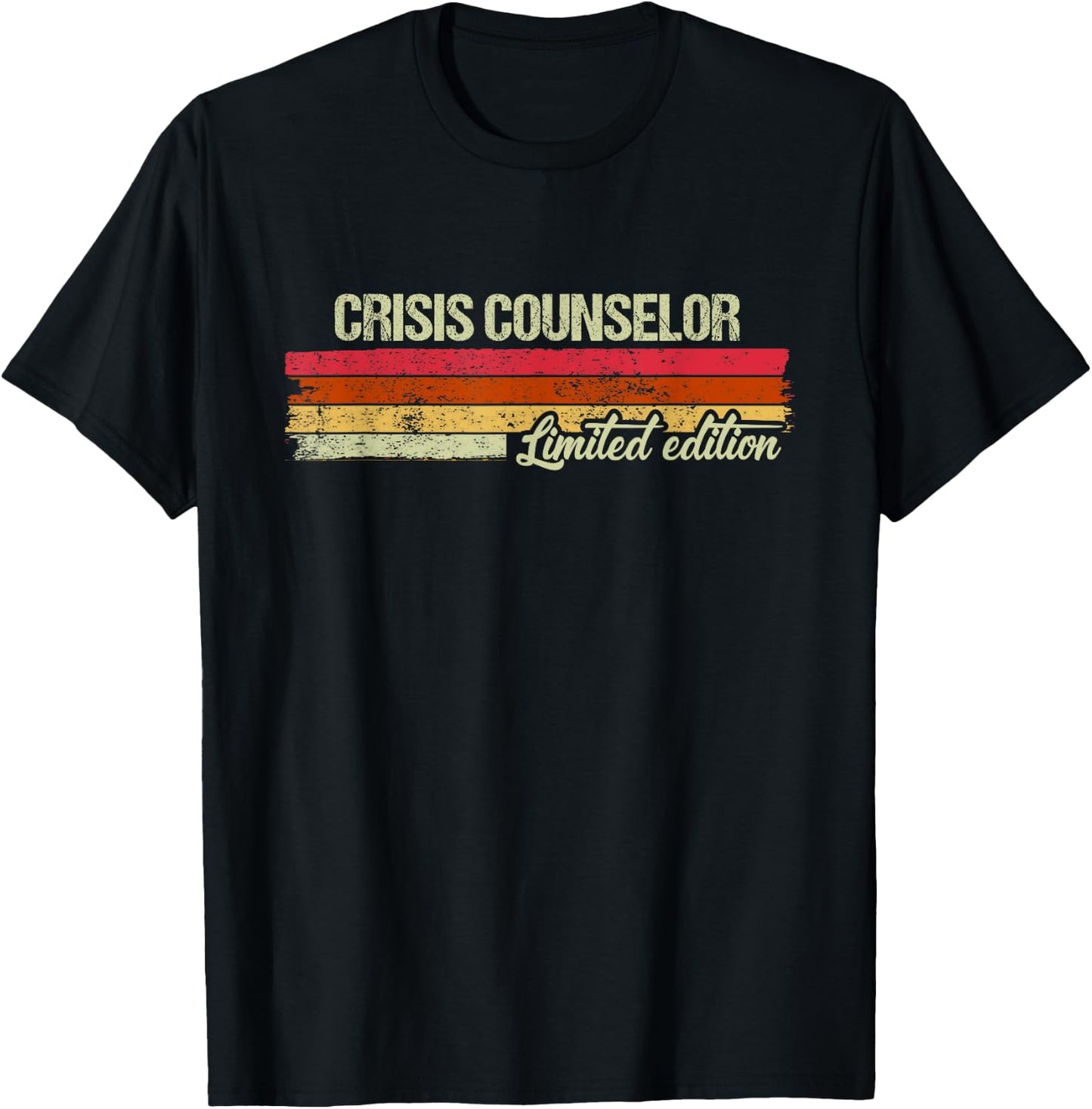 Vintage Crisis Counselor Limited Edition T-Shirt - T-Shirt | Black