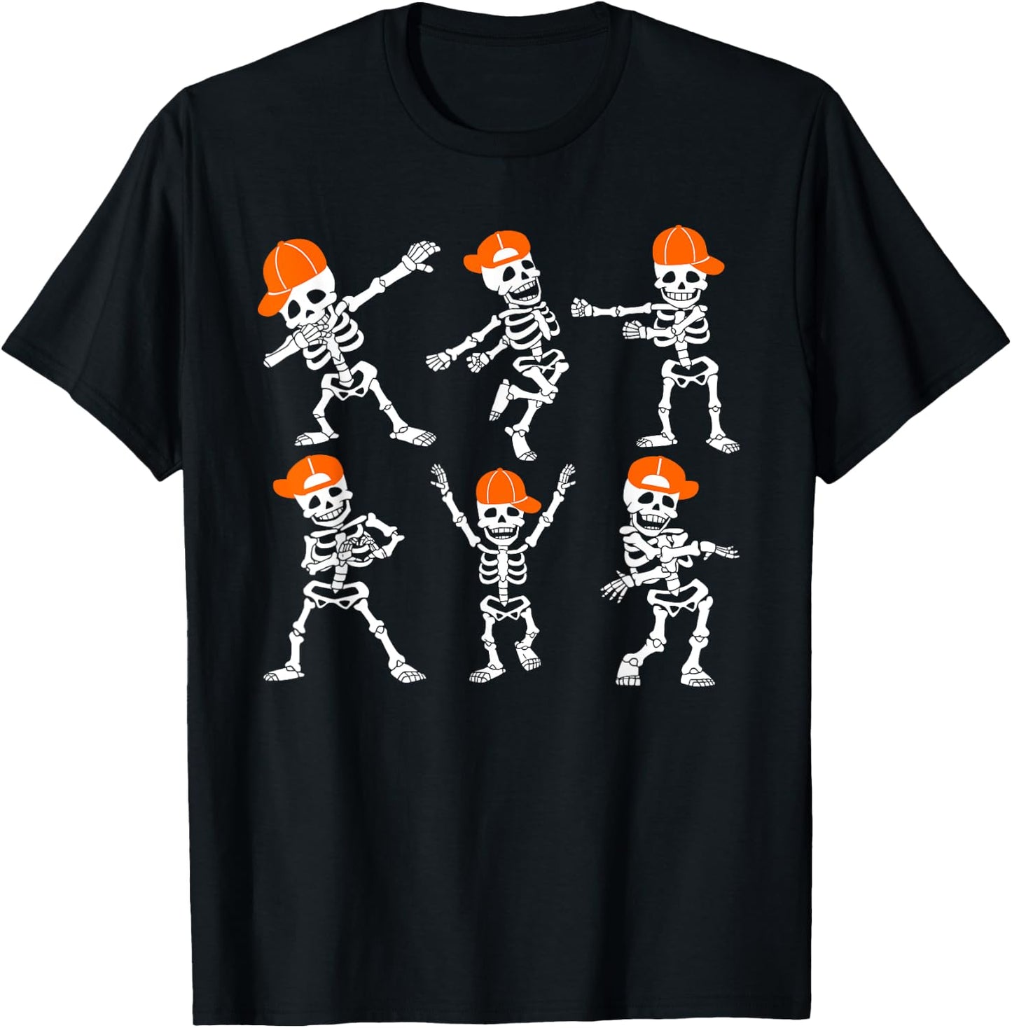 Halloween Shirt Boys Kids Toddler Dancing Skeleton Cap Funny T-Shirt - T-Shirt | Black