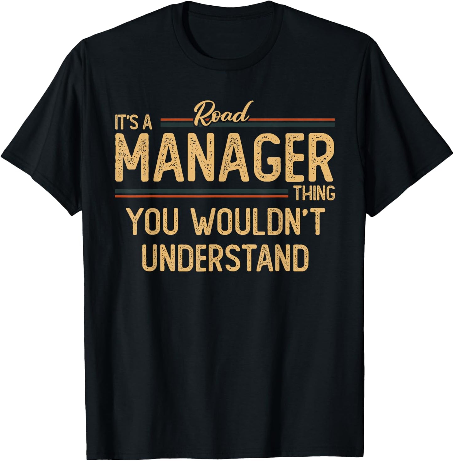 Road Manager T-Shirt - T-Shirt | Black