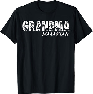 Grandmasaurus T Rex Dinosaur Grandma Saurus Family Matching T-Shirt - T-Shirt | Black
