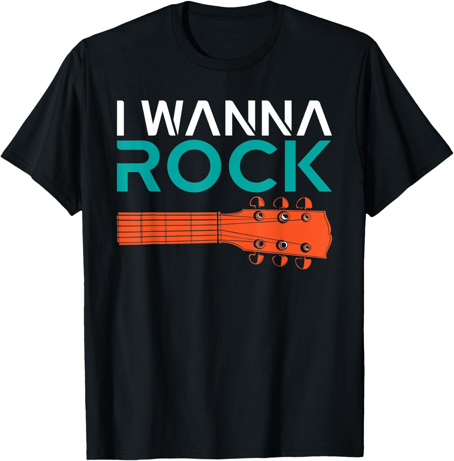 I wanna Rock and Roll Rocker T-Shirt - T-Shirt | Black