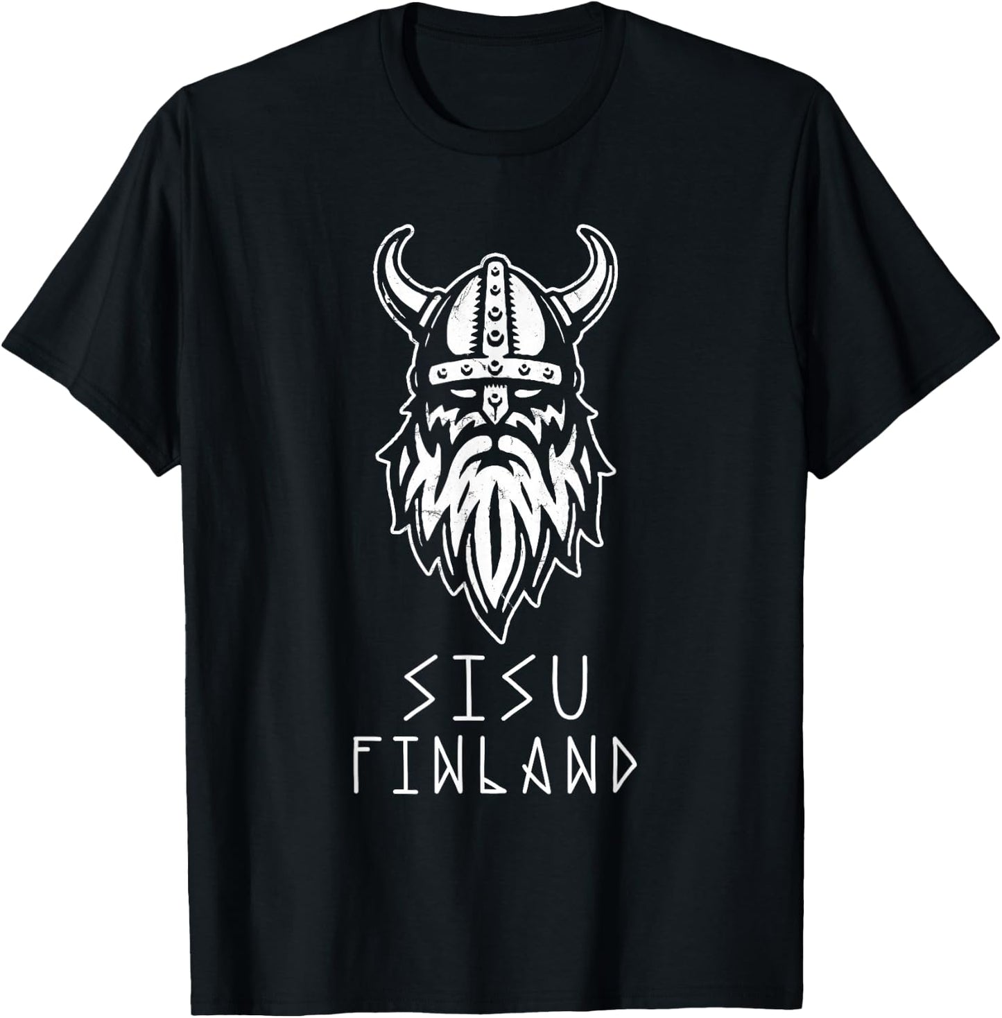 Vintage Viking of Finland Sisu T-Shirt - T-Shirt | Black