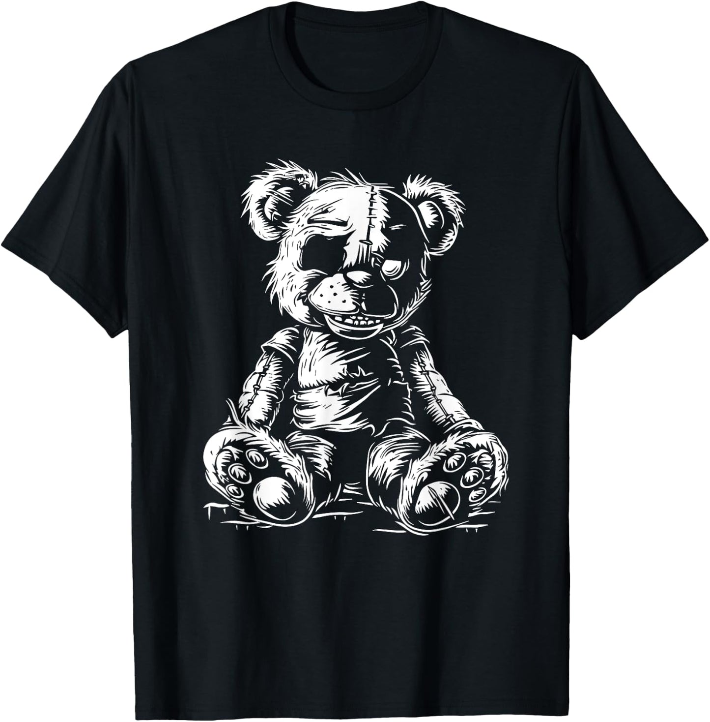 Horror Teddy Bear T-Shirt - T-Shirt | Black