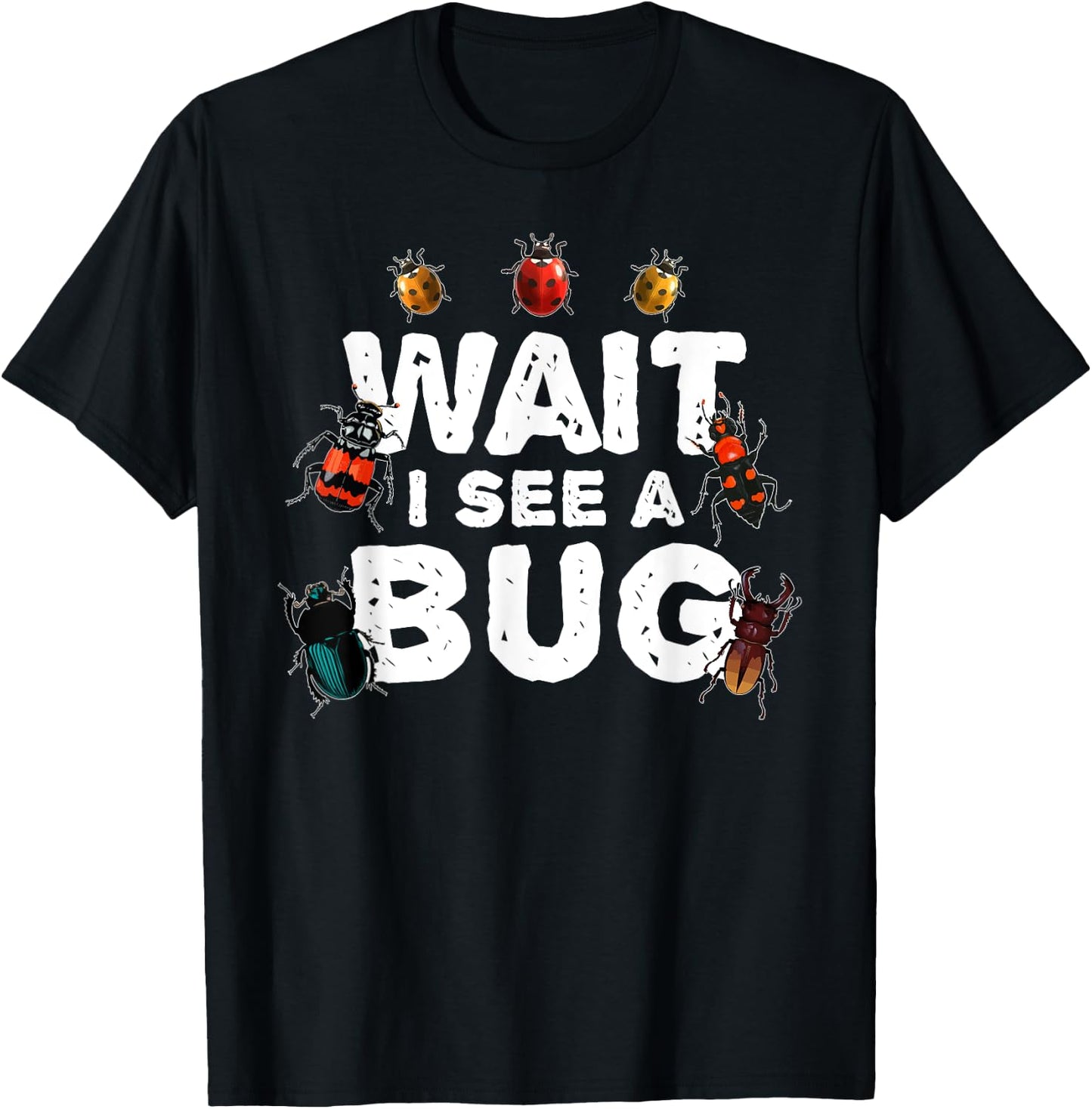 Funny Bug Women Insect Ladybug Science Entomologist T-Shirt - T-Shirt | Black