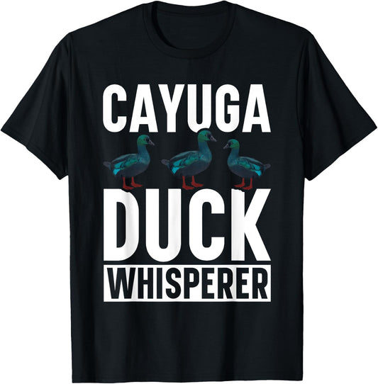 Cayuga Duck Stuffed Animal Plush Caygua Duck Lover Food T-Shirt - T-Shirt | Black