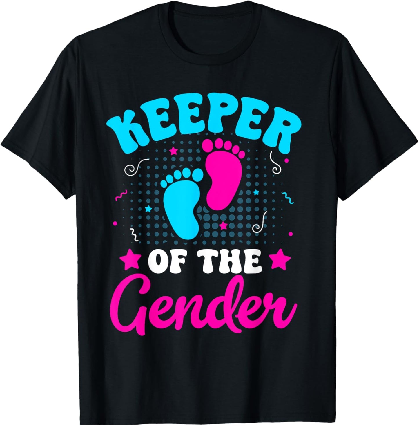 Keeper of the Gender Baby Reveal T-Shirt - T-Shirt | Black