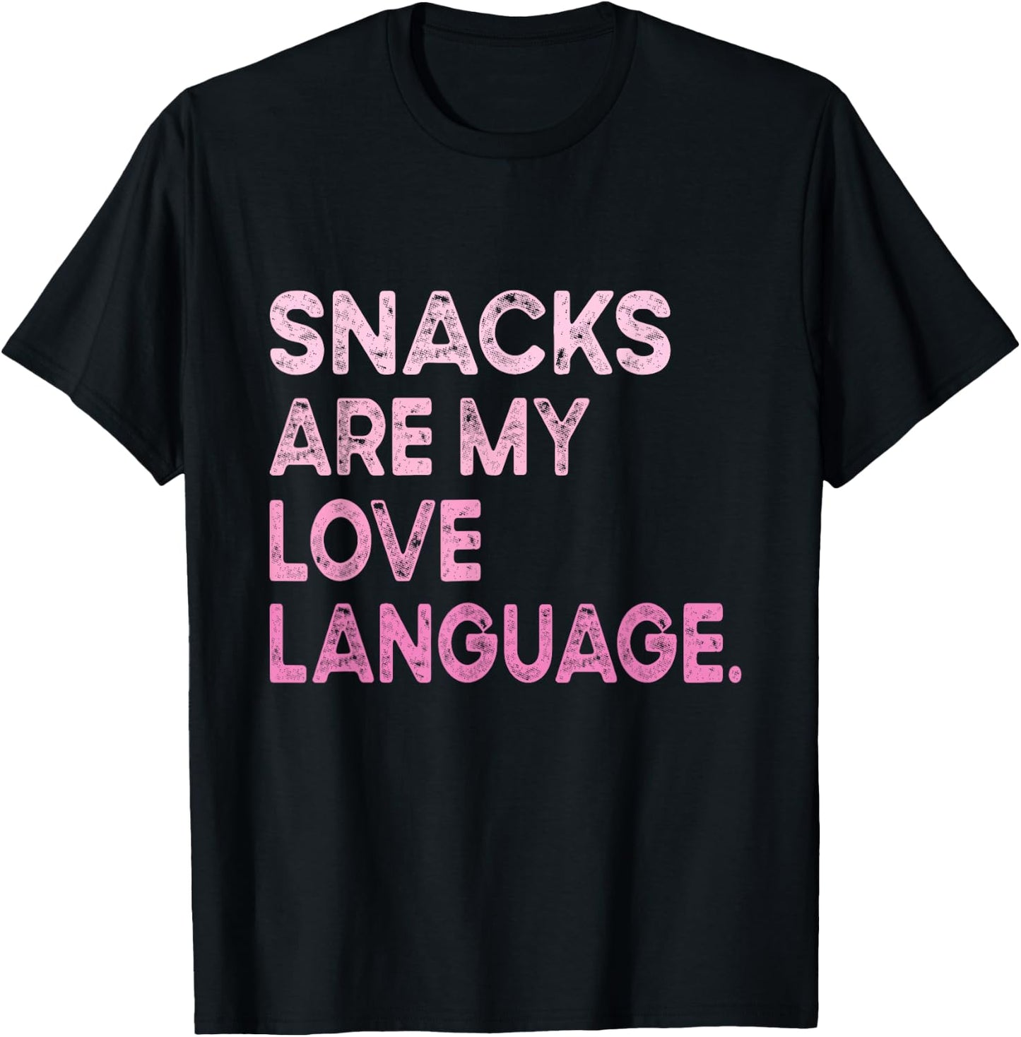Snacks Are My Love Language Valentine Day Kids Boys T-Shirt - T-Shirt | Black