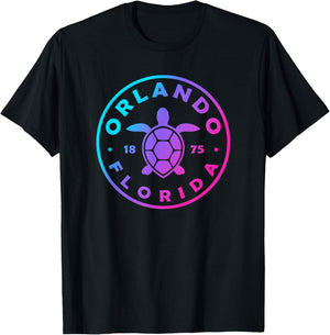 Orlando Florida Sea Turtle Tie Dye Beach Vacation T-Shirt - T-Shirt | Black