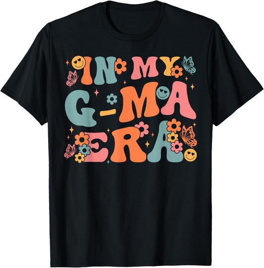 In My G-Ma Era Baby Announcement for Grandma Mother's Day T-Shirt - T-Shirt | Black