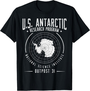 Antarctica - South Pole - Antarctic Circle Outpost 31 T-Shirt - T-Shirt | Black