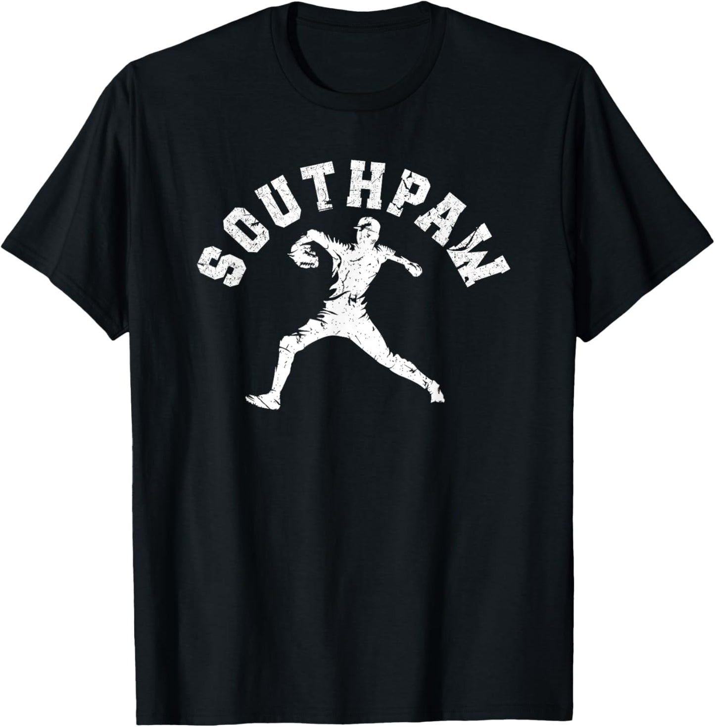 Southpaw Lefty Baseball Left Handed Pitcher T-Shirt - T-Shirt | Black