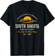 Retro Styled State of South Dakota Vintage T-Shirt - T-Shirt | Black