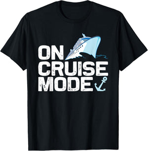 Cool Cruising Women Vacay Mode Cruise Vacation Trip T-Shirt - T-Shirt | Black