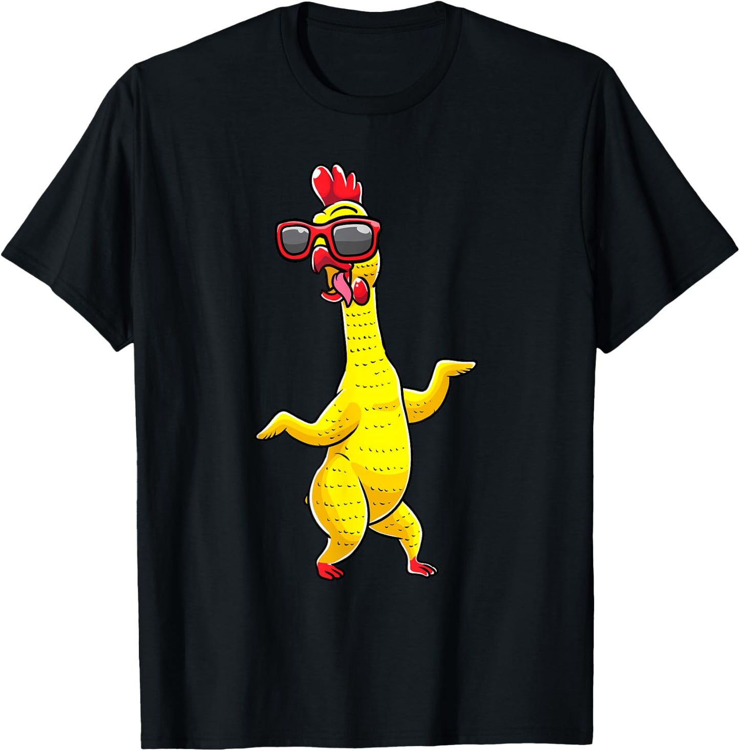 Rubber Chicken Dancing Party Funny Kids Men Women Girls T-Shirt - T-Shirt | Black