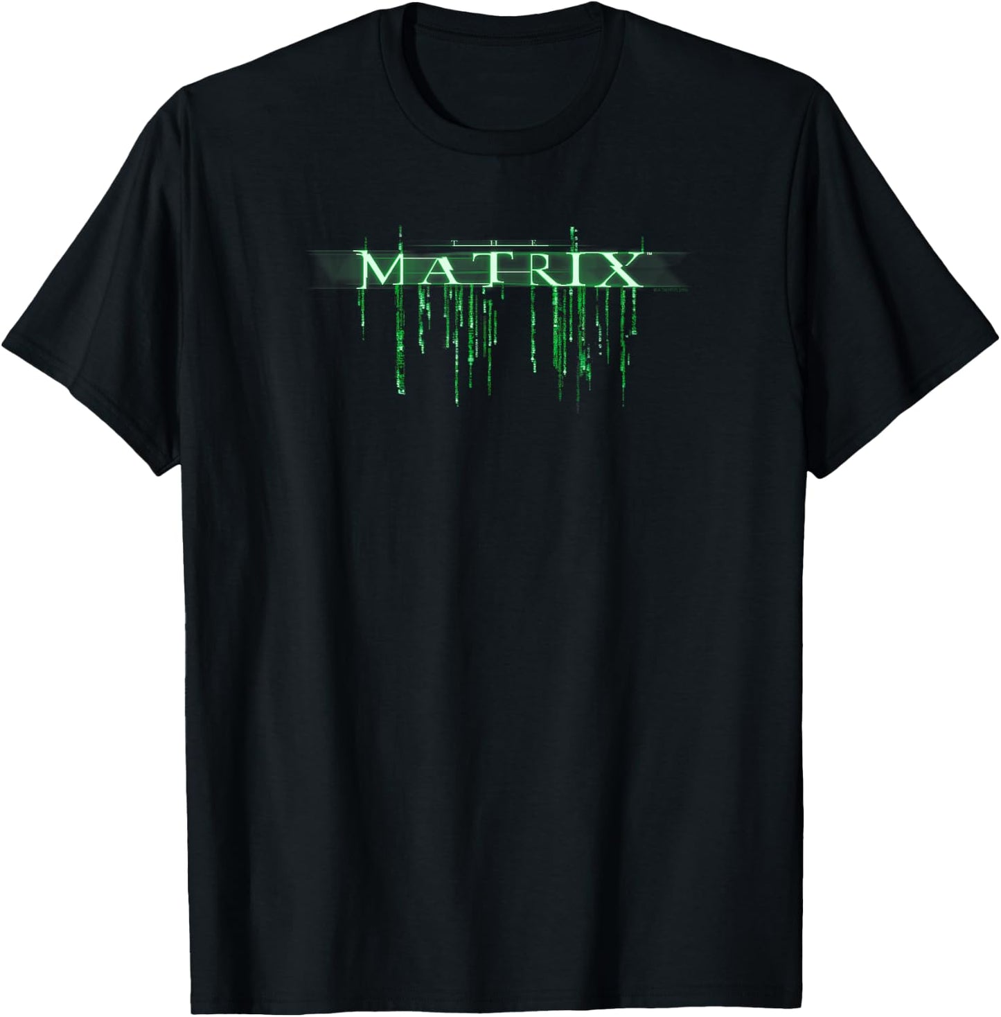 The Matrix Classic Code Logo T-Shirt - T-Shirt | Black