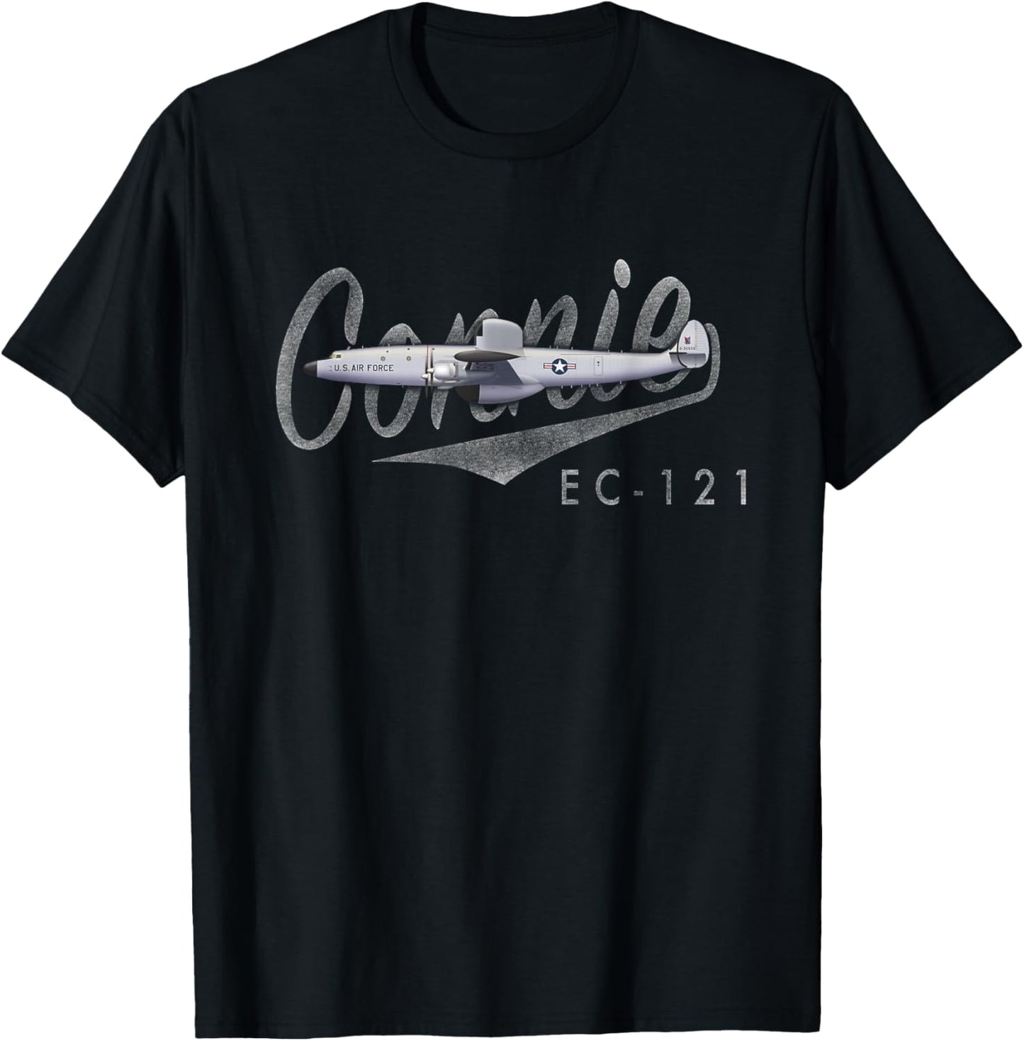 "Connie" EC-121 Warning Star T-Shirt - T-Shirt | Black