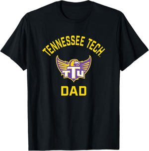Tennessee Tech Golden Eagles Arched Dad T-Shirt - T-Shirt | Black