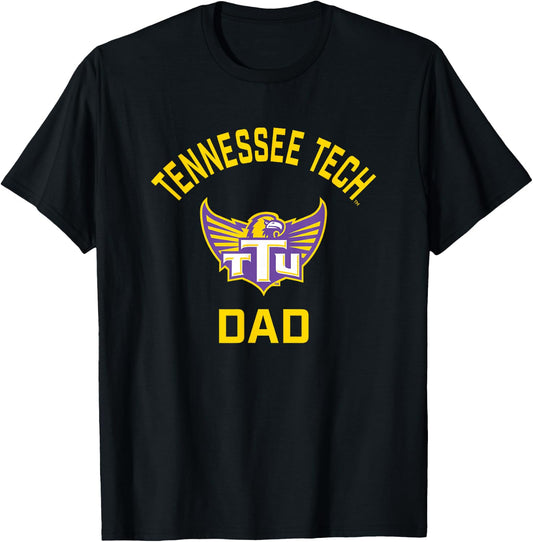 Tennessee Tech Golden Eagles Arched Dad T-Shirt - T-Shirt | Black