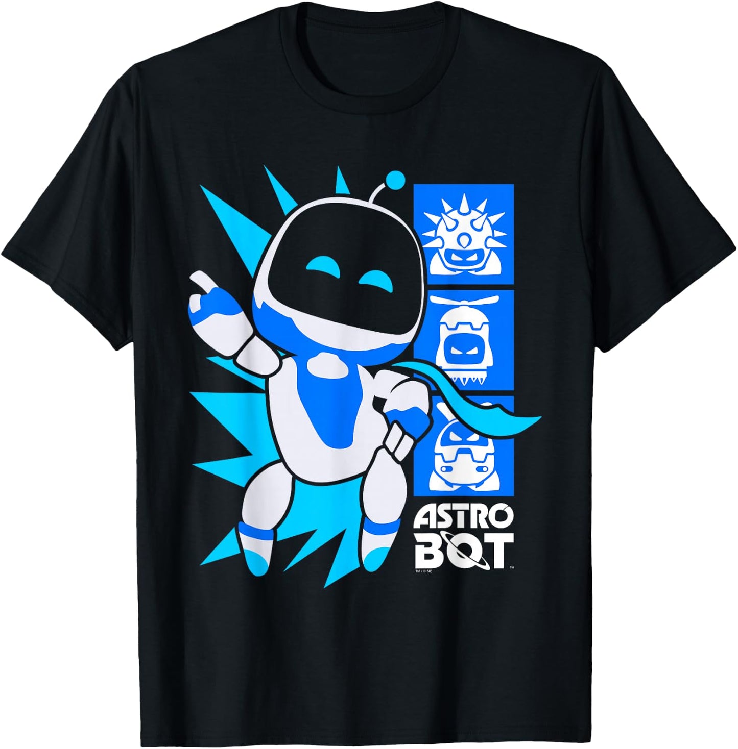 Astro Bot Rescue Mission Victory Pose Video Game T-Shirt - T-Shirt | Black