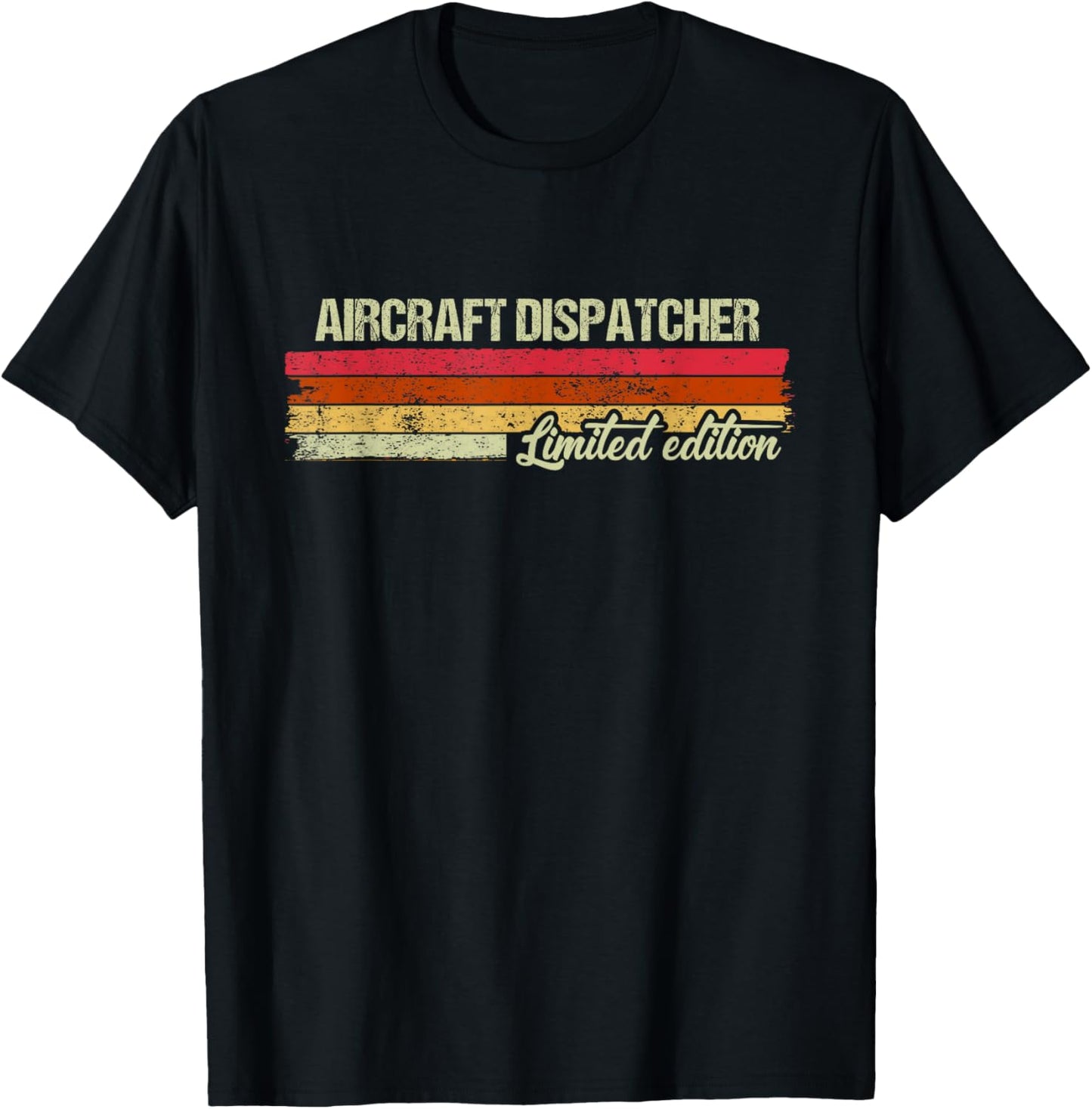 Vintage Aircraft Dispatcher Limited Edition T-Shirt - T-Shirt | Black