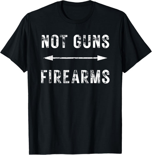 Not Guns, Fire Arms Workout, Funny Gym , Bodybuilding T-Shirt - T-Shirt | Black
