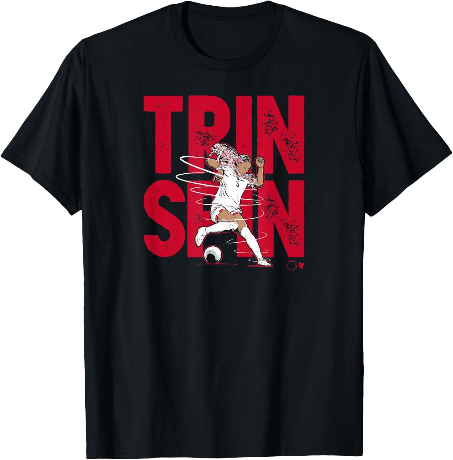 Trinity Rodman - Trin Spin - USA Women's Soccer T-Shirt - T-Shirt | Black