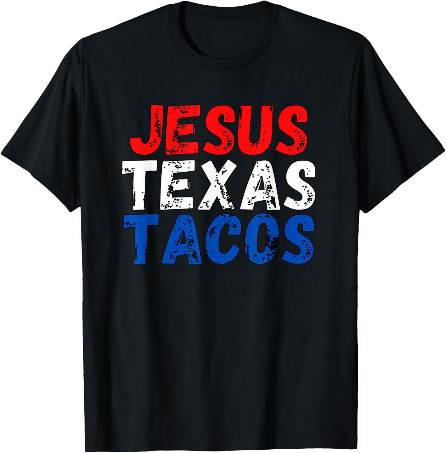 Jesus Texas Tacos | Cute Texas T-Shirt - T-Shirt | Black