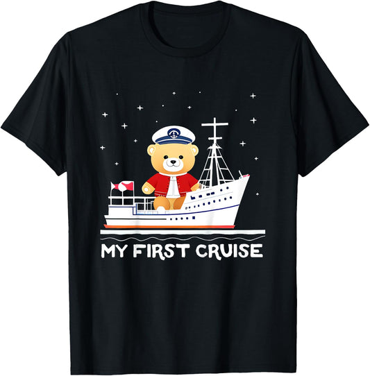 My First Cruise 2025 Vacation Gift Toddler & Kid T-Shirt - T-Shirt | Black